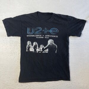 U2 Graphic T Shirt Medium Black eXperience + iNNOCENCE Tour 2018 Concert Tee